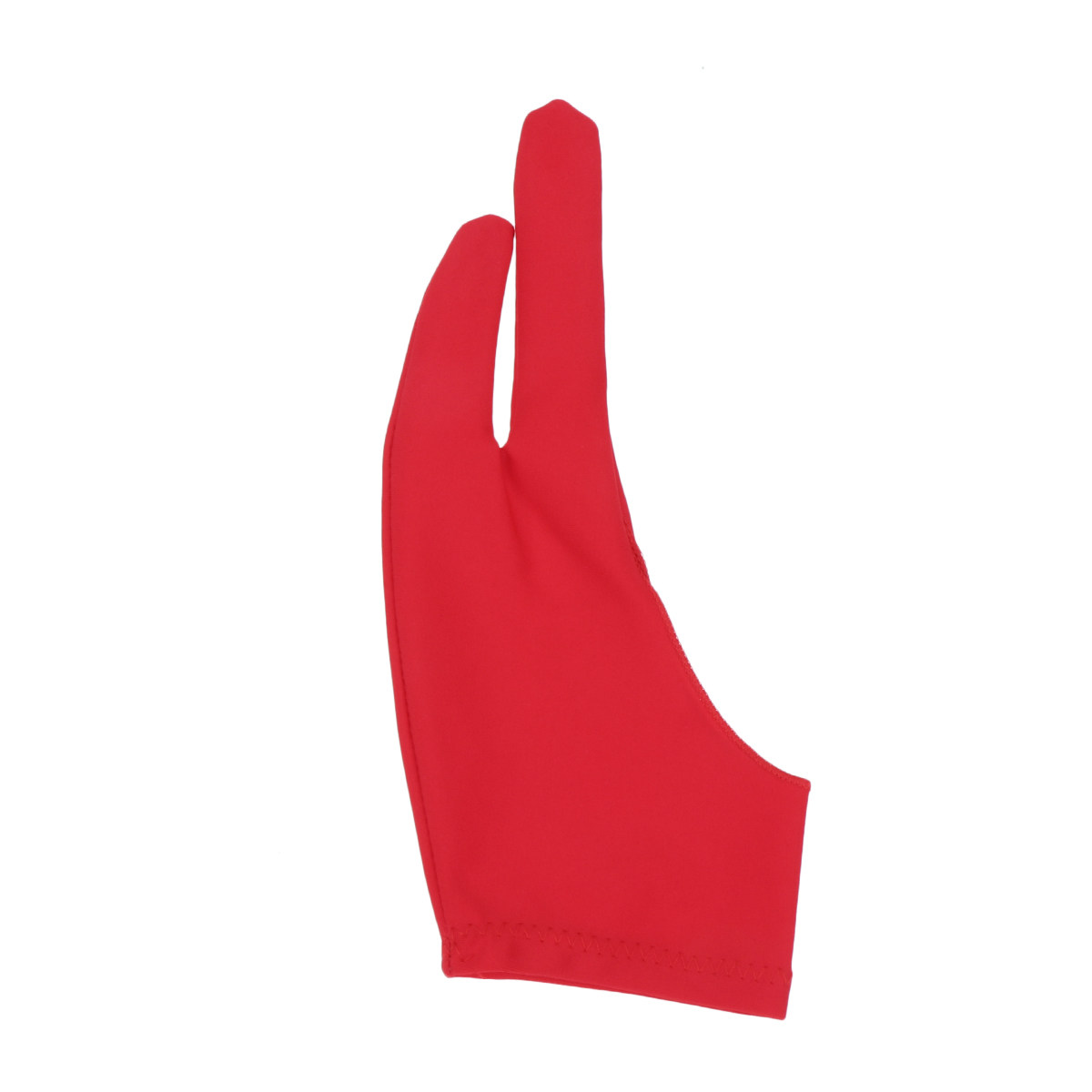 Drawing Glove Artist - 2個入り 二本指描画グローブ アーティスト用ペイントグローブ 通気性 防汚性 レッド