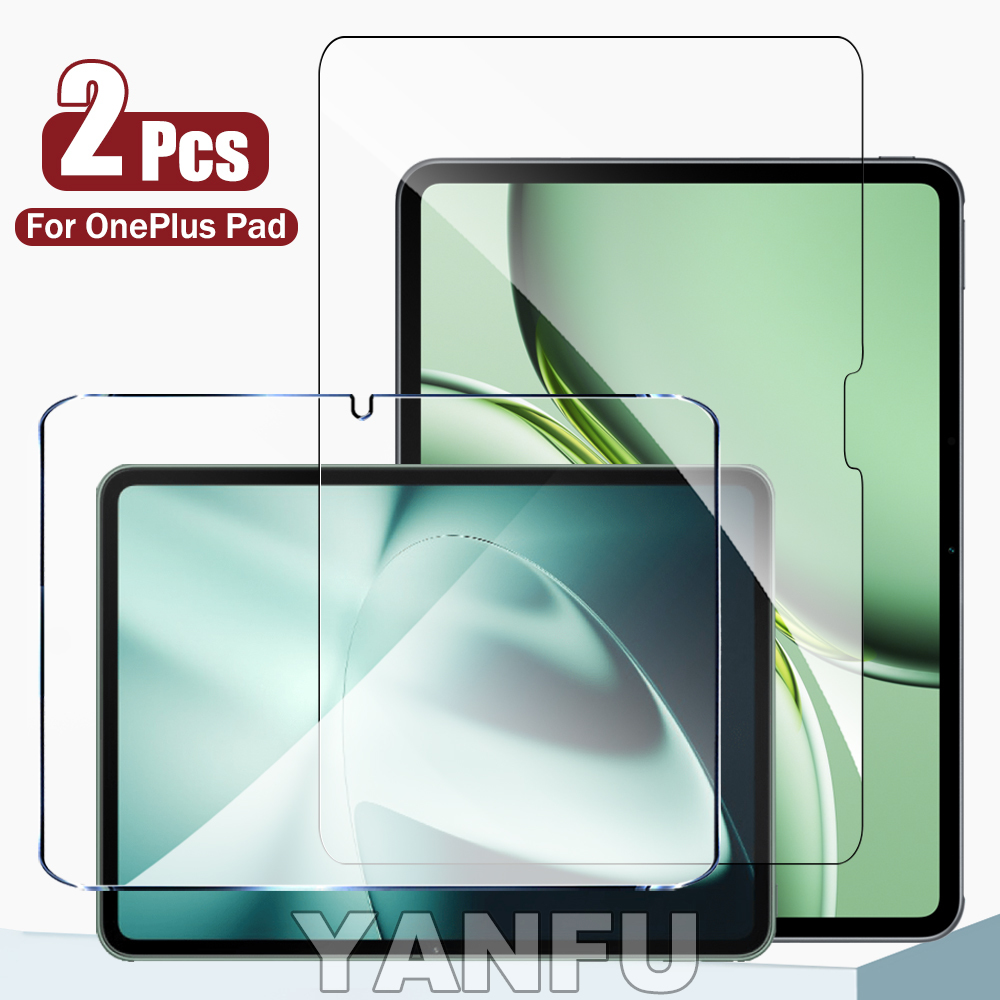 Tablet Accessories Case - OnePlus Pad 2用9H強化ガラス2枚、OnePlus Pad Pro用スクリーンプロテクター、フィットケース、タブレットアクセサリーフィルム