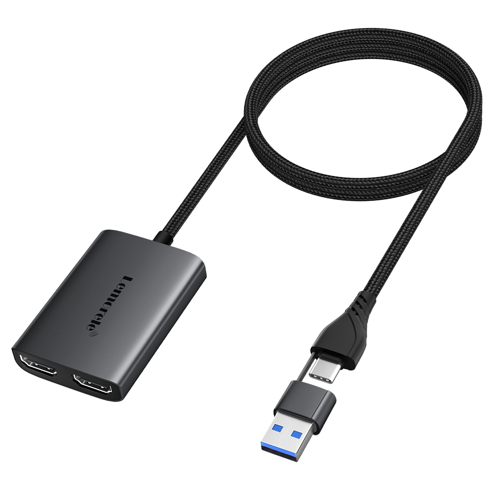 Hdmi Adapter Tablet - Lemorele デュアルHDMIアダプター 4K Type-C to HDMI対応