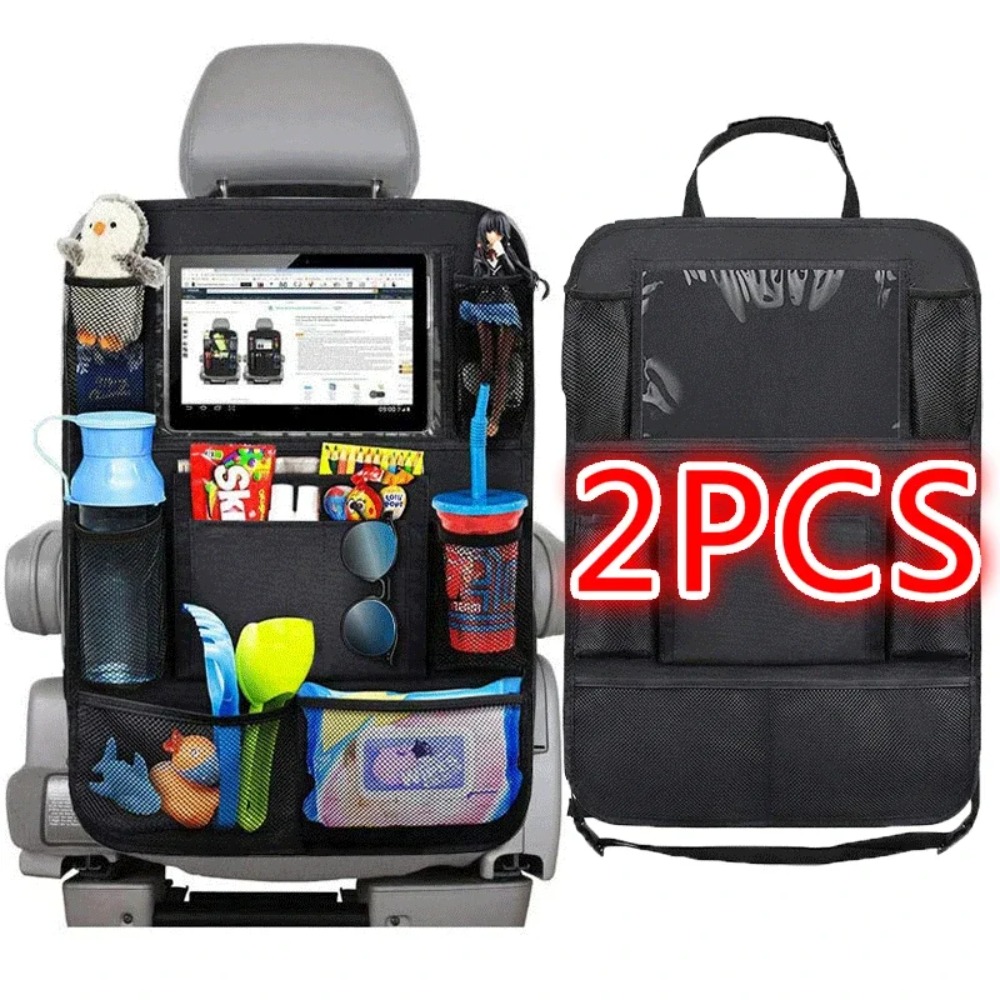 Kids Tablet With Accessories - カーシートバックオーガナイザー 9 収納ポケット タッチスクリーンタブレットホルダープロテクター付き 子供用 カーアクセサリー