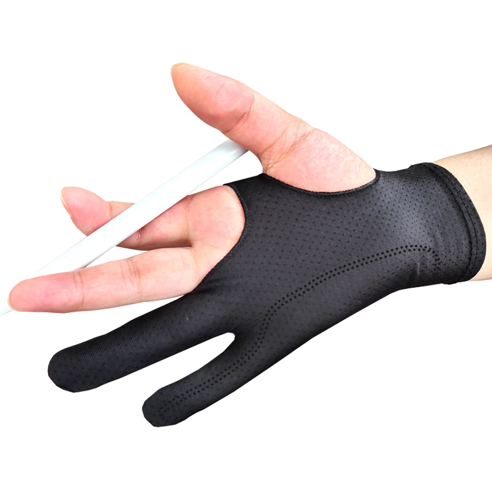 Drawing Glove Artist - 右手と左手用の2本指のアーティストグローブ,グラフィックパッドのペイント用のデジタル描画グローブ