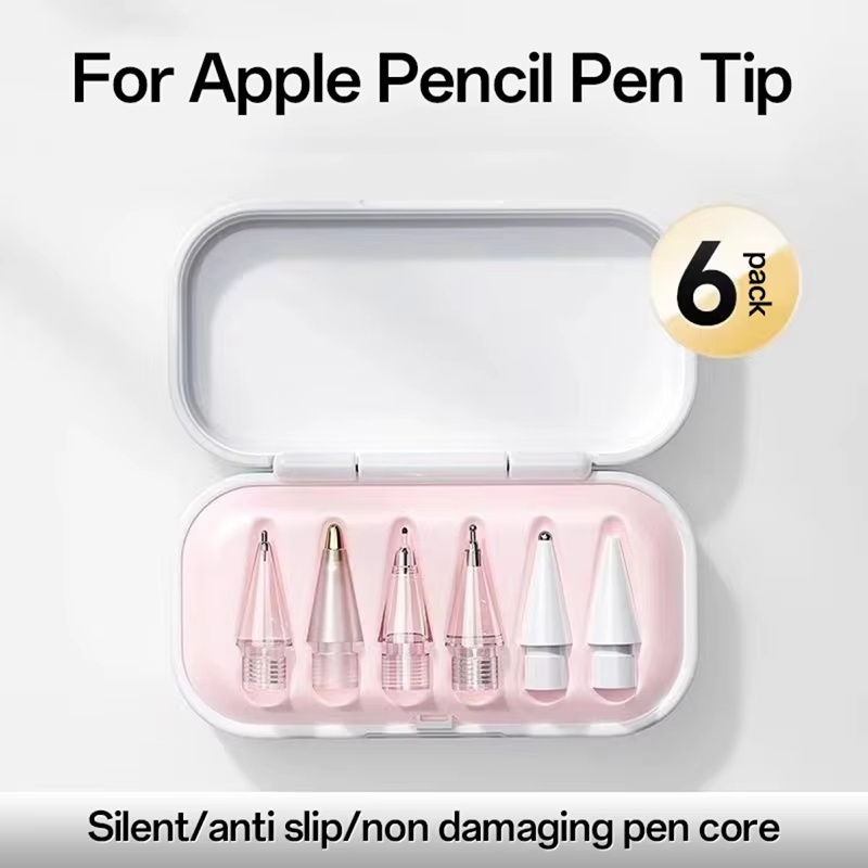 Stylus Replacement Tip - 4/6 個の交換用鉛筆チップ Apple Pencil 第 1