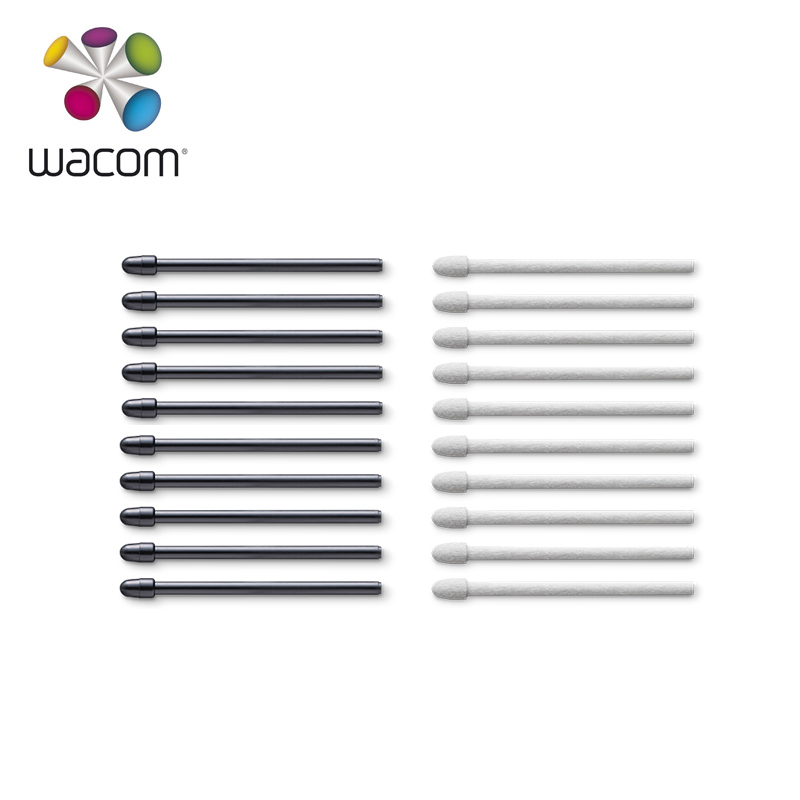 Wacom Tablet Accessories - 10ピース/パックワコムプロペン2標準黒ペン先/フェルトKP-504Eためのペン先ペン