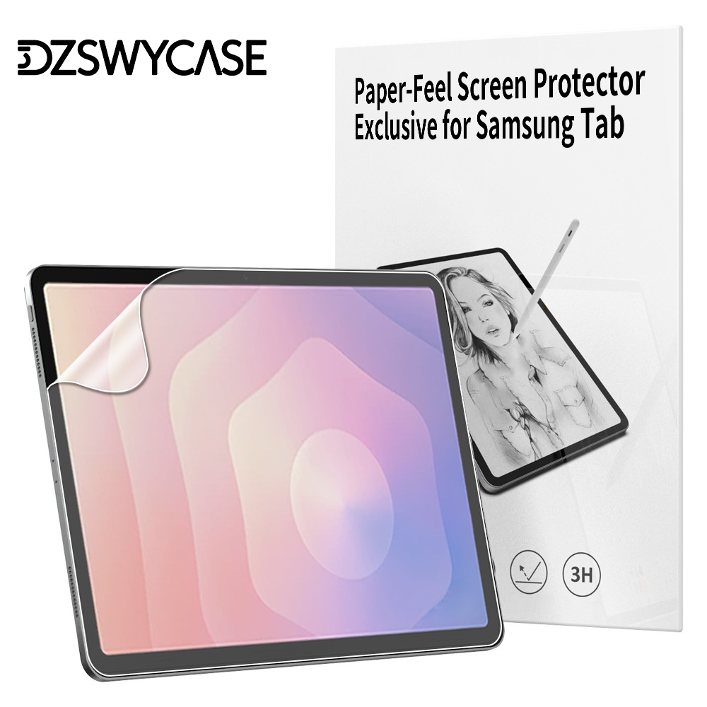 Tablet S9 Fe Accessories - 2枚入りペーパーフィルムのようなスクリーンプロテクター、Samsung Galaxy Tab S6 Lite、A7、A8、A9、A11 Plus、S7、S8、S9、Fe