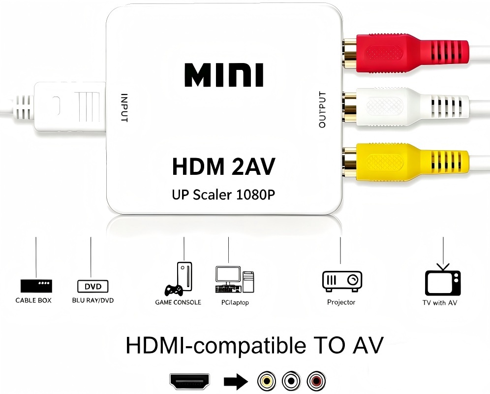 Hdmi Adapter Tablet - 1080P HDMI 互換 AV RCA コンバーターボックス