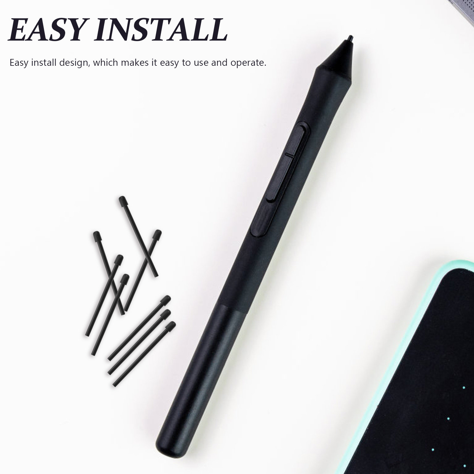 Stylus Replacement Tip - 30個入りタブレットペンチップ交換用高感度耐摩耗性スタイラスペン先