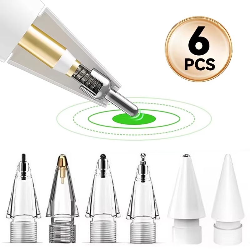 Apple Pencil第1世代、第2世代、第3世代用の6  - Stylus Replacement Tip のレビューと価格