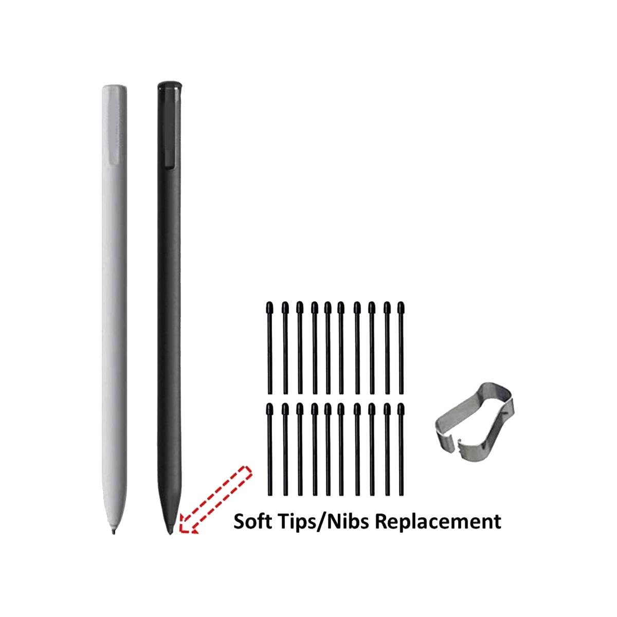 ブラックマーカーペンチップ、素晴らしい2スタイラスペン用のソ - Stylus Replacement Tip のレビューと価格