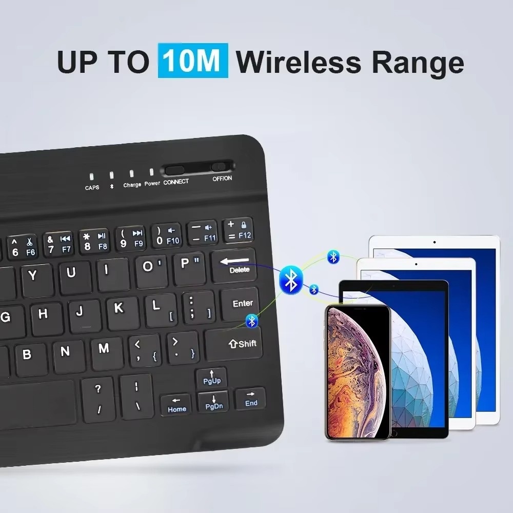 7/10 インチ Bluetooth ワイヤレス英語キーボー - Tablet Accessories Kit のレビューと価格