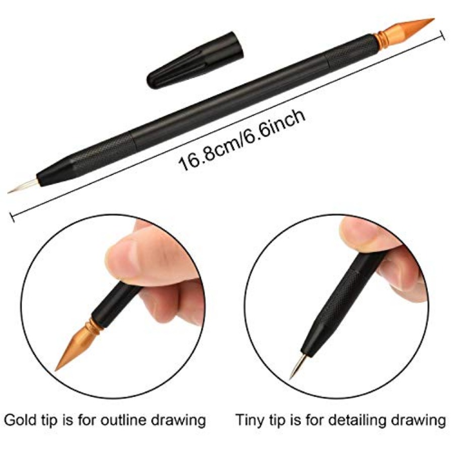 スクラッチペイントアートツール、11ピースのスクラッチ描画ツ - Drawing Glove Artist のレビューと価格