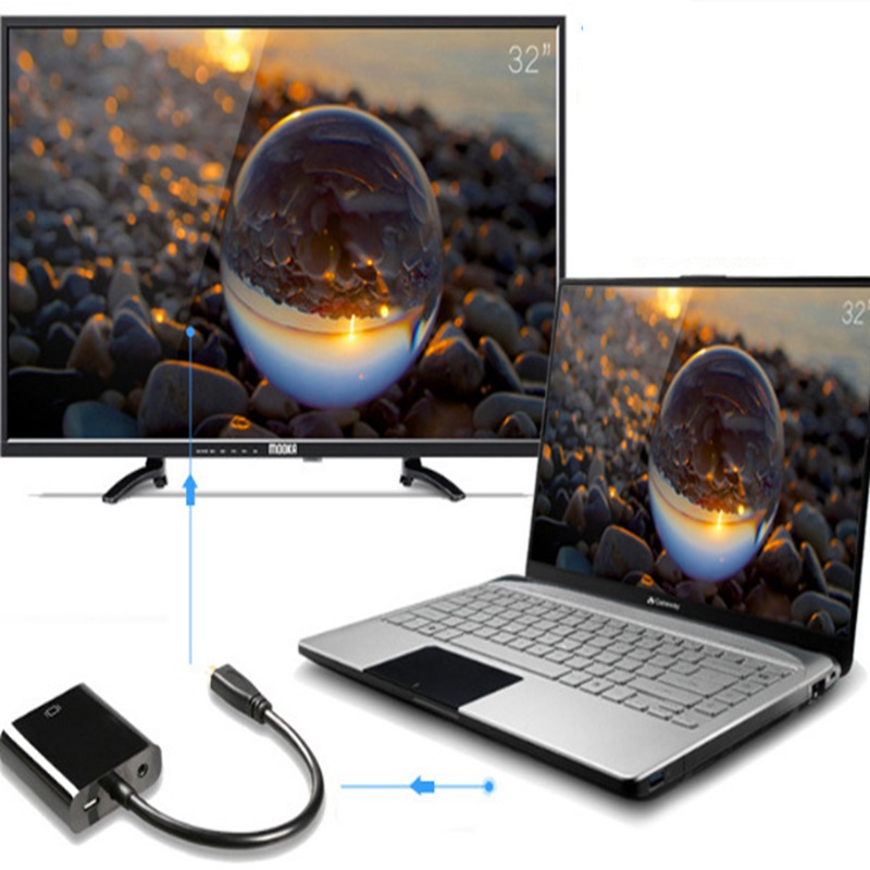 マイクロ HDMI から VGA コネクタ マイクロ HDM - Hdmi Adapter Tablet のレビューと価格