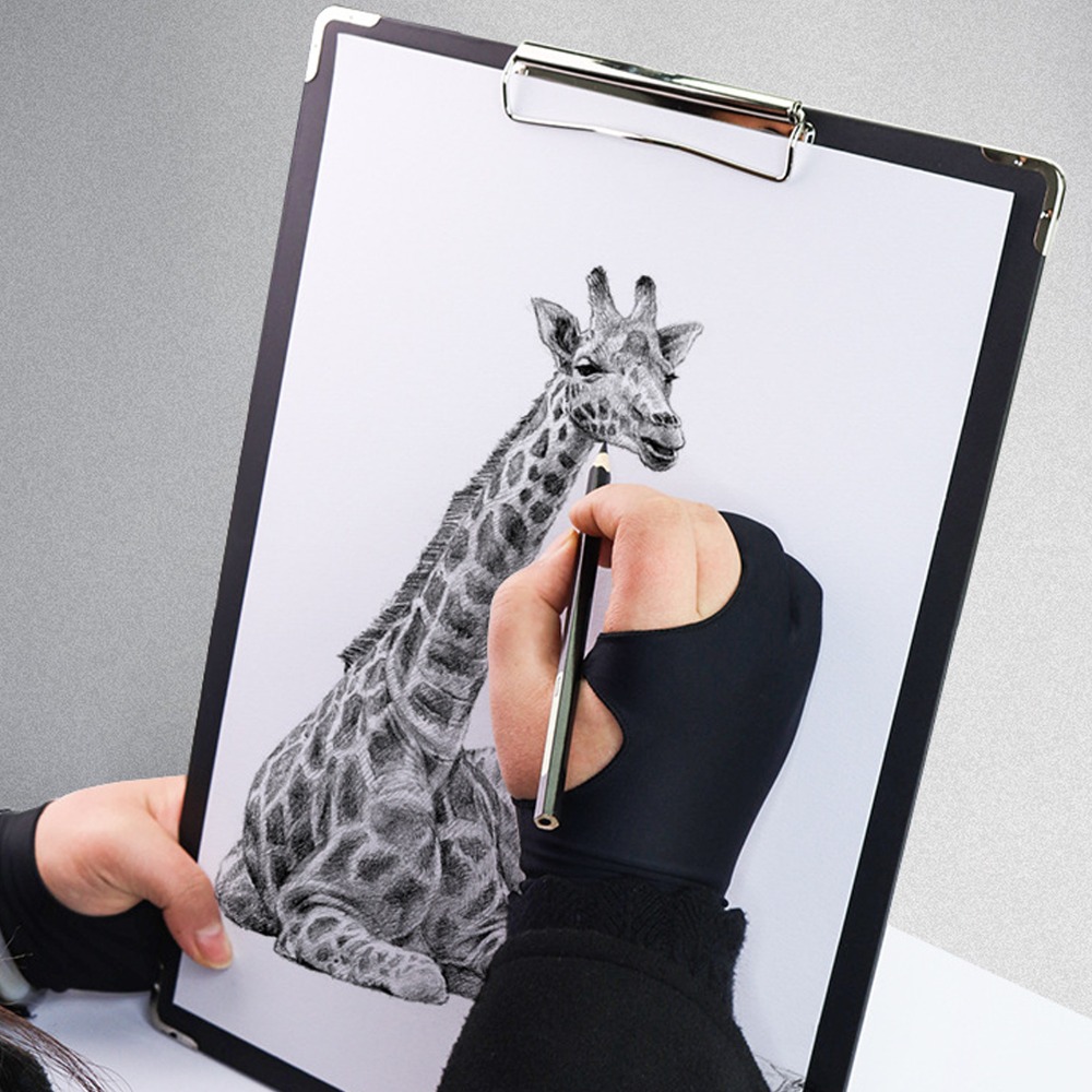 2個入り耐久性のある二本指デザインの描画用手袋、誤操作防止、 - Drawing Glove Artist のレビューと価格