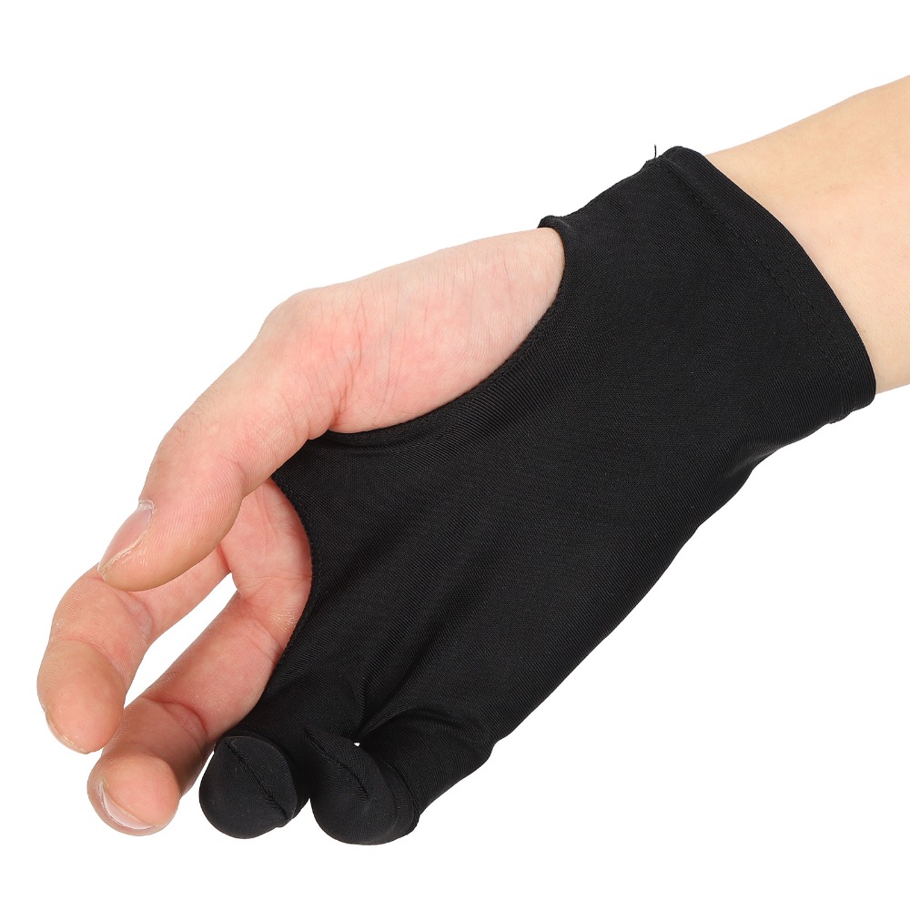 2個入り耐久性のある二本指デザインの描画用手袋、誤操作防止、 - Drawing Glove Artist のレビューと価格