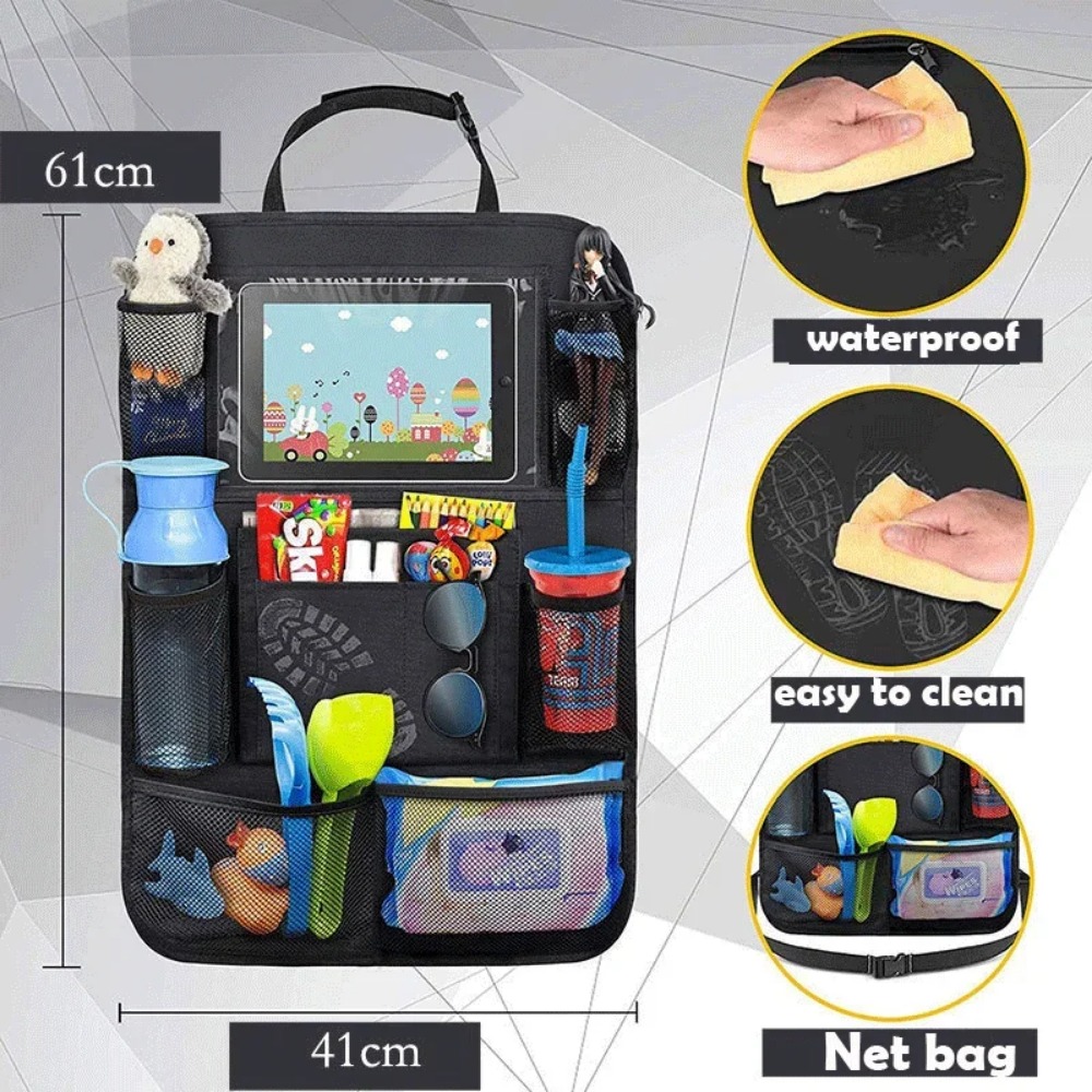 カーシートバックオーガナイザー 9 収納ポケット タッチスク - Kids Tablet With Accessories のレビューと価格