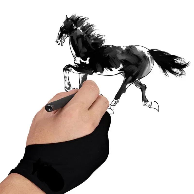 2本指描画手袋 パームアンチタッチ 防汚 タブレット用 デジ - Drawing Glove Artist のレビューと価格