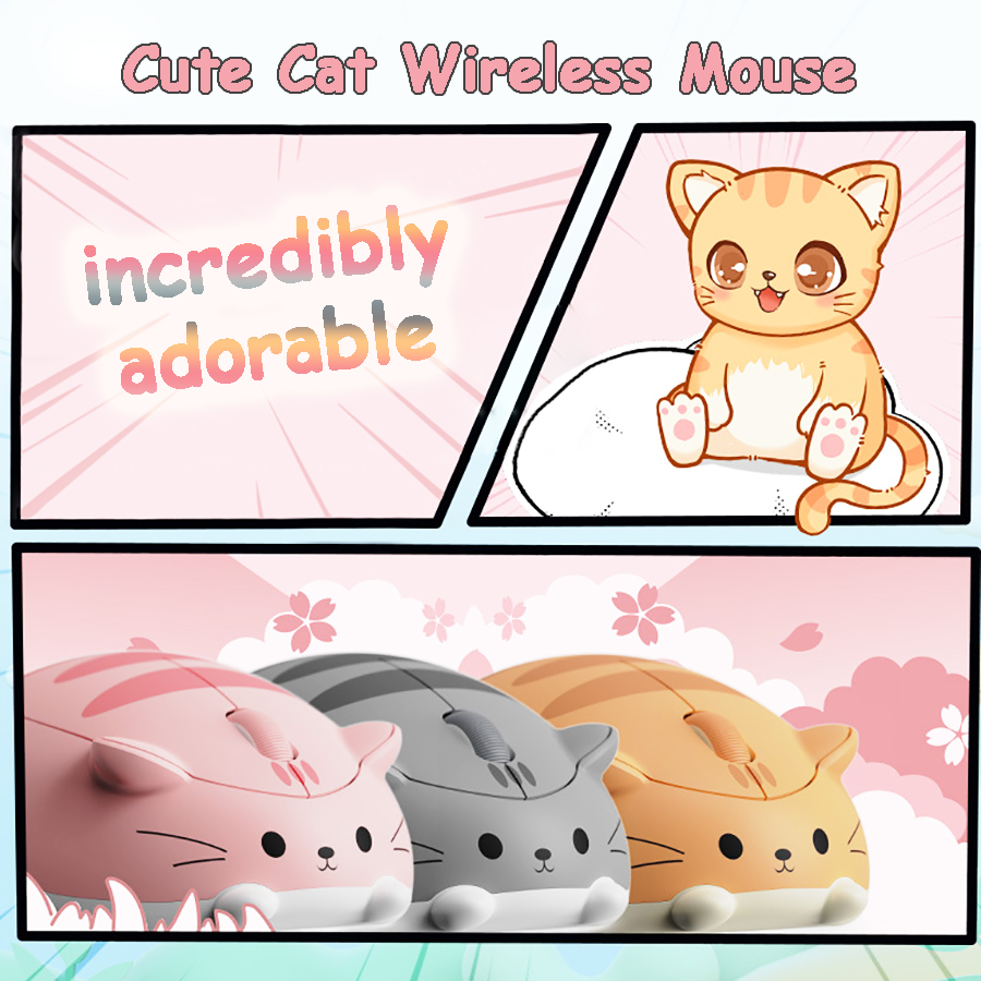 かわいい猫 2.4 グラムワイヤレスマウスクリエイティブ子猫 - Kids Tablet With Accessories のレビューと価格