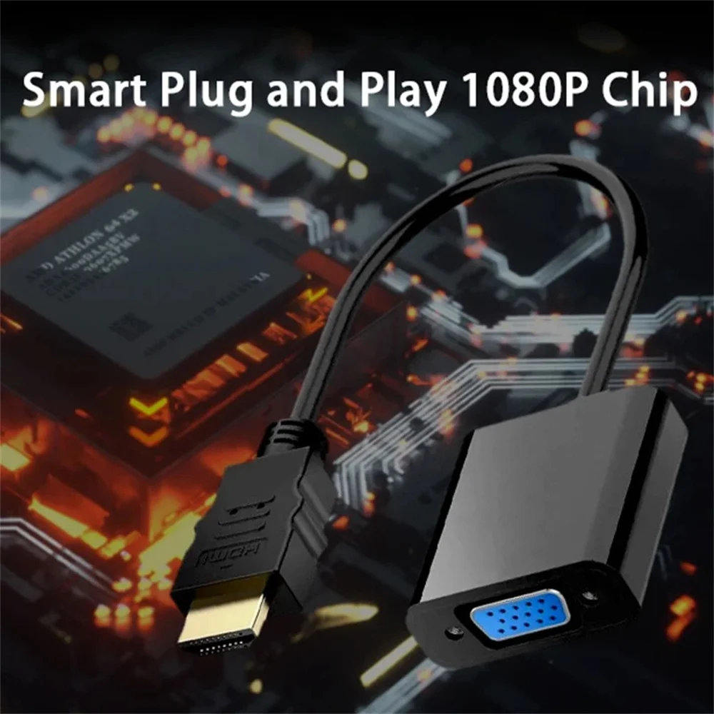 HD 1080P HDMI - VGA変換ケーブル 高速HD - Hdmi Adapter Tablet のレビューと価格